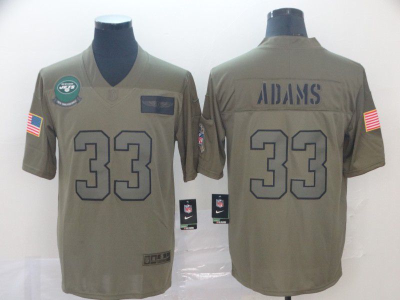 Men New York Jets #33 Adams Nike Camo 2019 Salute to Service Limited NFL Jerseys